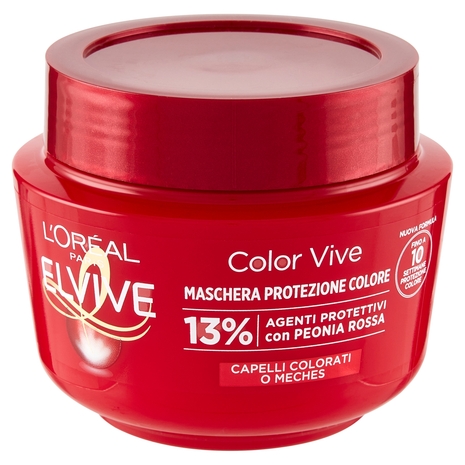 L'Oréal Paris Maschera Capelli Elvive Color Vive, Per Capelli Colorati o con Mèches, 300 ml